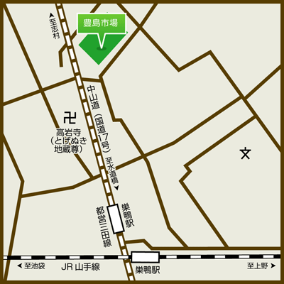 画像：豊島市場マップ